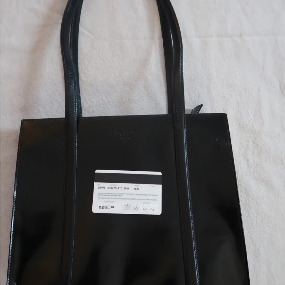 Vintage 90’s Prada Spazzolato Black Tote Bag CBK - Picture 9 of 13